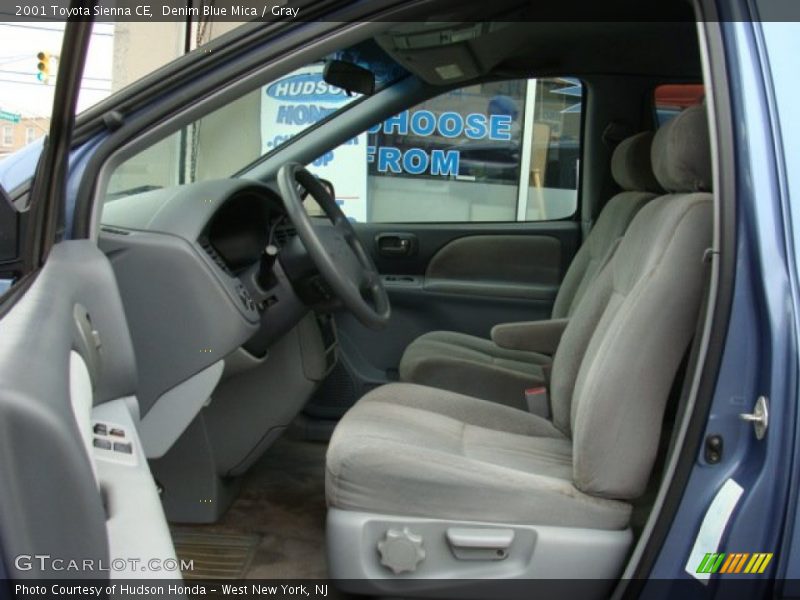 Denim Blue Mica / Gray 2001 Toyota Sienna CE
