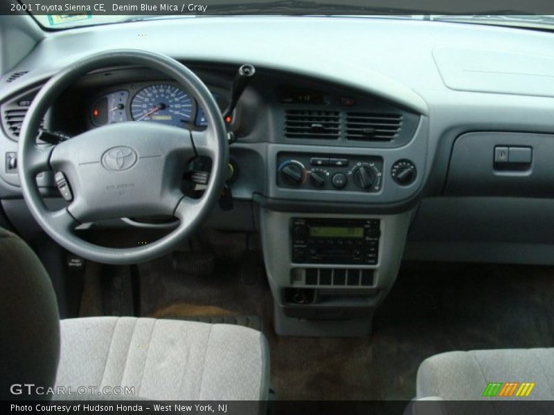 Denim Blue Mica / Gray 2001 Toyota Sienna CE