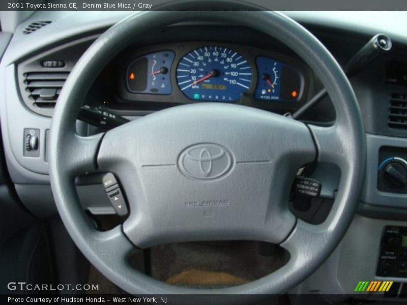 Denim Blue Mica / Gray 2001 Toyota Sienna CE