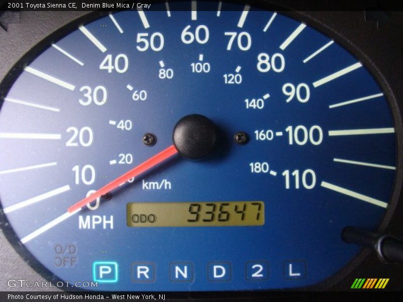Denim Blue Mica / Gray 2001 Toyota Sienna CE