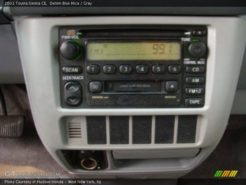 Denim Blue Mica / Gray 2001 Toyota Sienna CE