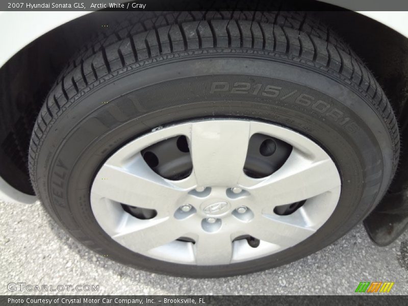 Arctic White / Gray 2007 Hyundai Sonata GLS