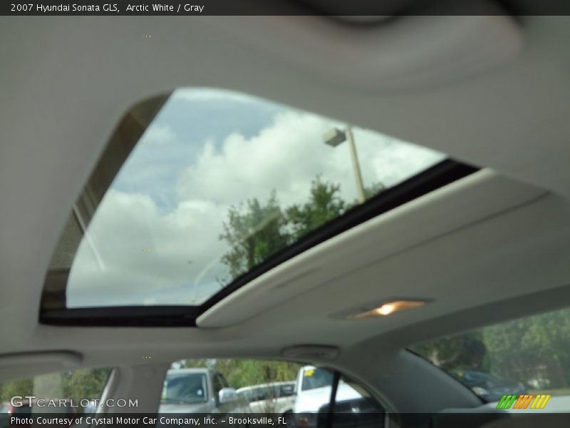 Arctic White / Gray 2007 Hyundai Sonata GLS