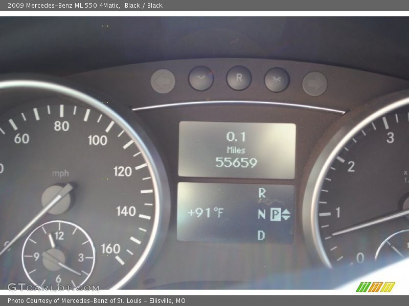 Black / Black 2009 Mercedes-Benz ML 550 4Matic