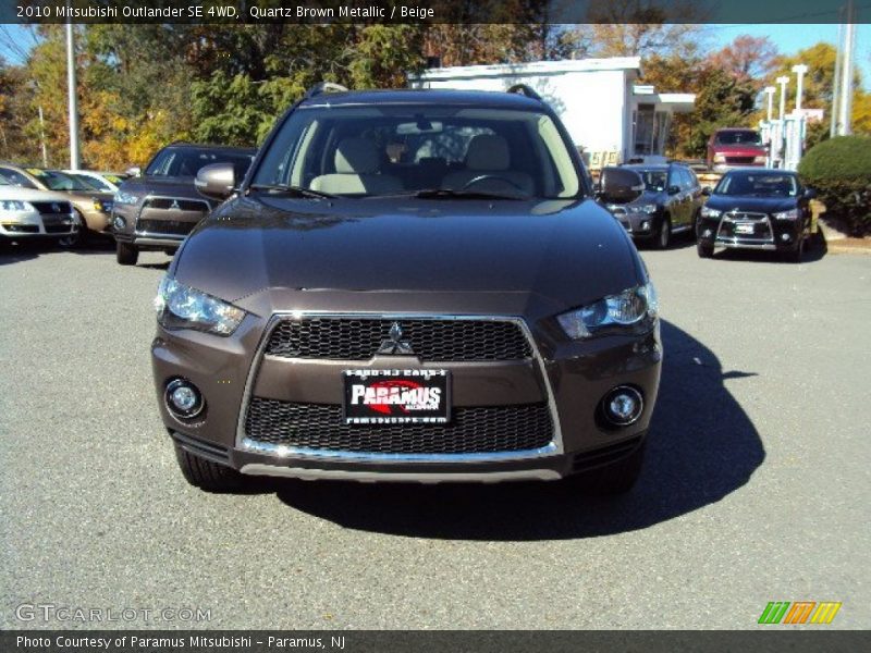 Quartz Brown Metallic / Beige 2010 Mitsubishi Outlander SE 4WD