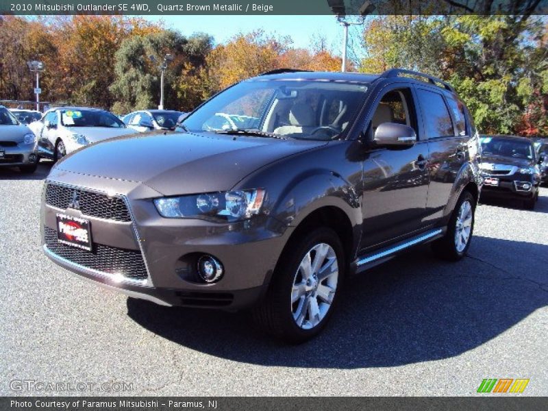 Quartz Brown Metallic / Beige 2010 Mitsubishi Outlander SE 4WD