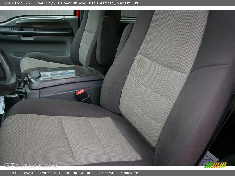 Red Clearcoat / Medium Flint 2007 Ford F250 Super Duty XLT Crew Cab 4x4
