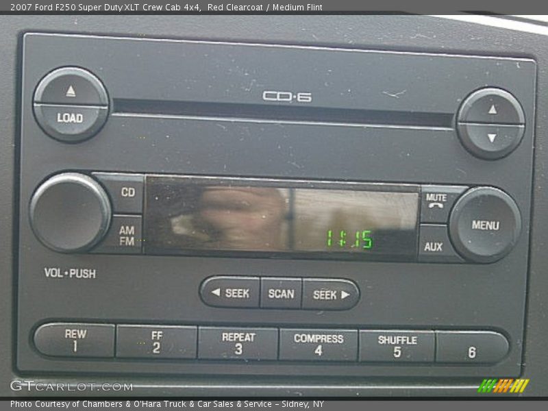 Red Clearcoat / Medium Flint 2007 Ford F250 Super Duty XLT Crew Cab 4x4