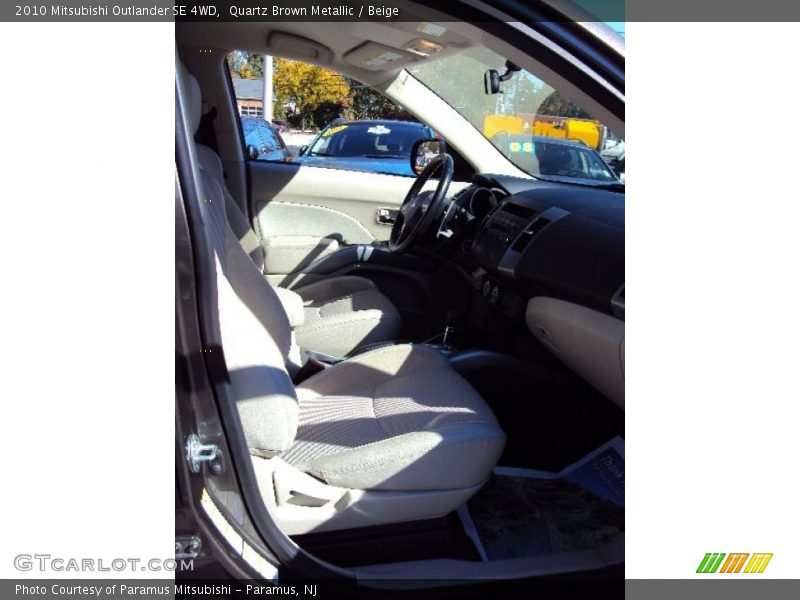 Quartz Brown Metallic / Beige 2010 Mitsubishi Outlander SE 4WD