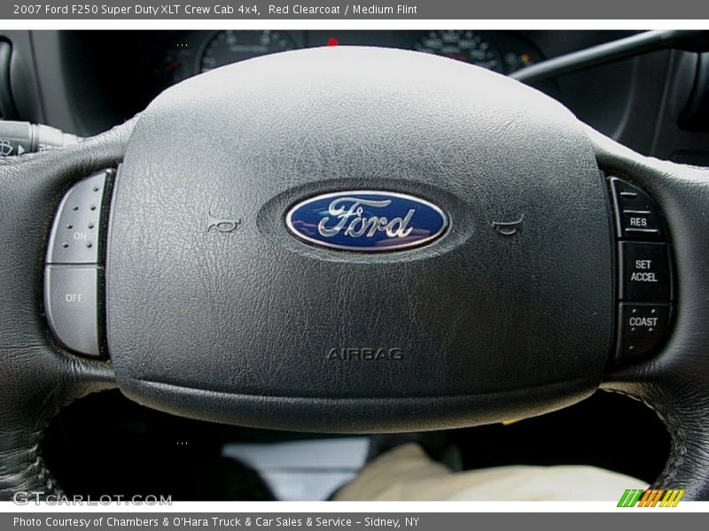 Red Clearcoat / Medium Flint 2007 Ford F250 Super Duty XLT Crew Cab 4x4