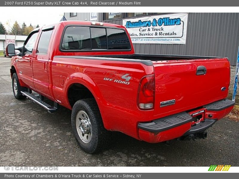 Red Clearcoat / Medium Flint 2007 Ford F250 Super Duty XLT Crew Cab 4x4