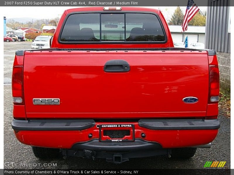 Red Clearcoat / Medium Flint 2007 Ford F250 Super Duty XLT Crew Cab 4x4