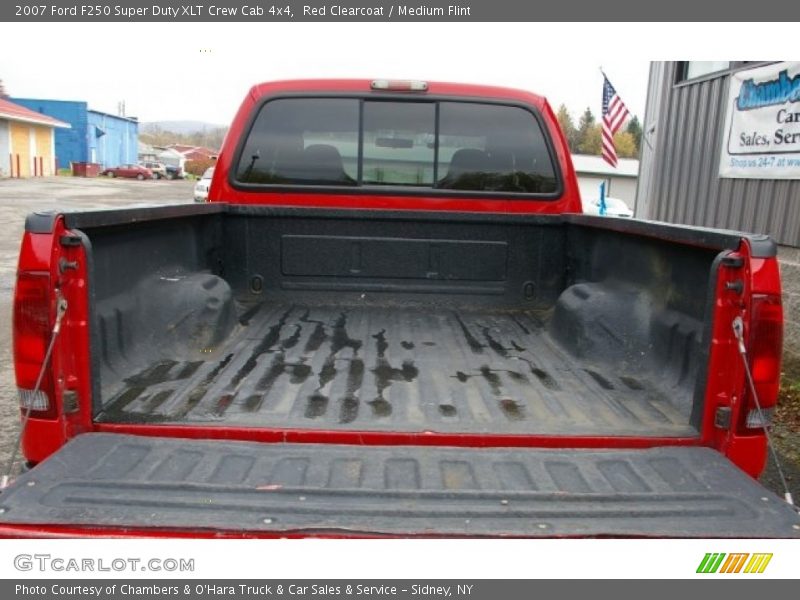 Red Clearcoat / Medium Flint 2007 Ford F250 Super Duty XLT Crew Cab 4x4