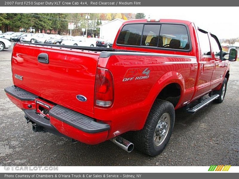 Red Clearcoat / Medium Flint 2007 Ford F250 Super Duty XLT Crew Cab 4x4