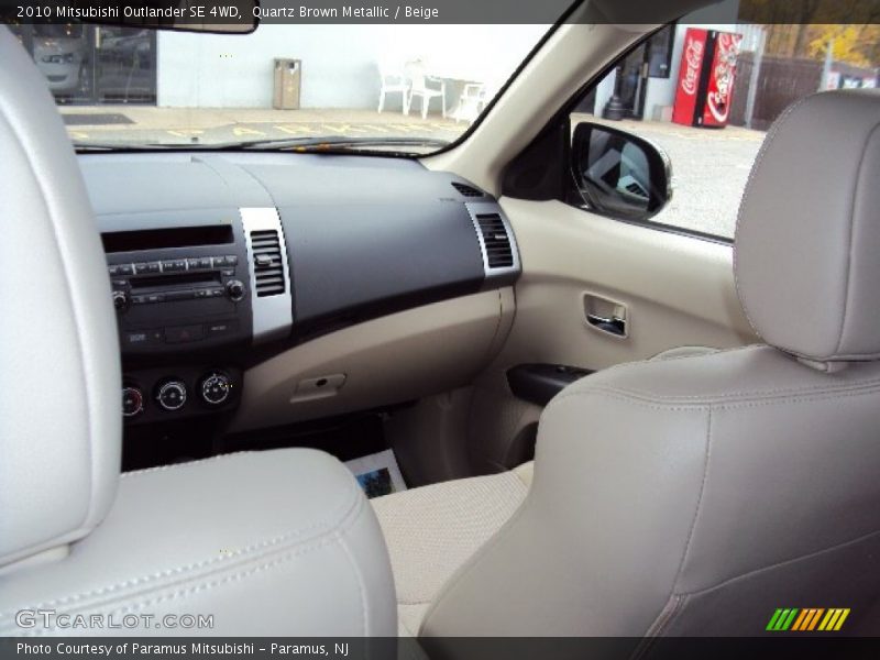 Quartz Brown Metallic / Beige 2010 Mitsubishi Outlander SE 4WD
