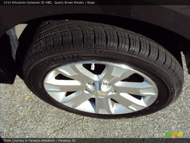 Quartz Brown Metallic / Beige 2010 Mitsubishi Outlander SE 4WD