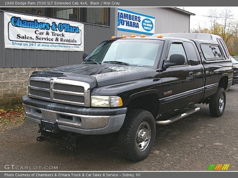 Black / Mist Gray 1999 Dodge Ram 2500 SLT Extended Cab 4x4