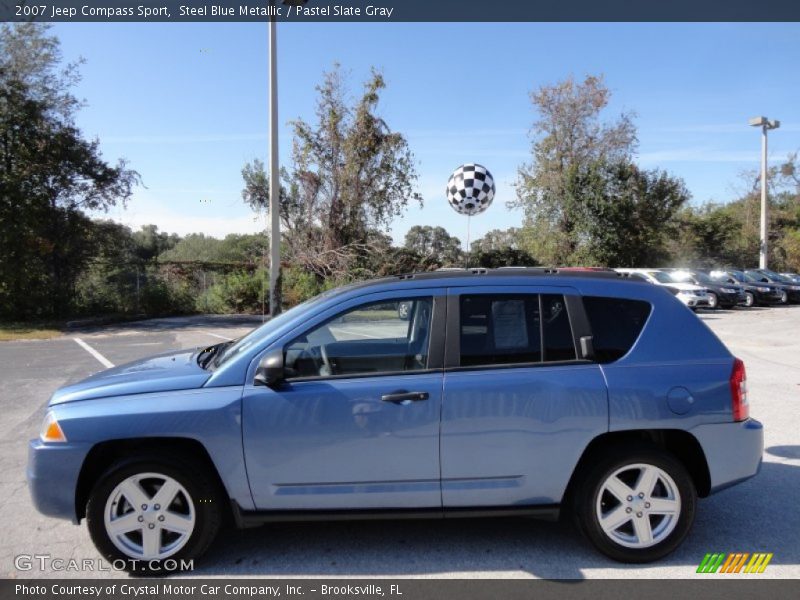 Steel Blue Metallic / Pastel Slate Gray 2007 Jeep Compass Sport