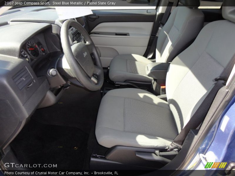 Steel Blue Metallic / Pastel Slate Gray 2007 Jeep Compass Sport