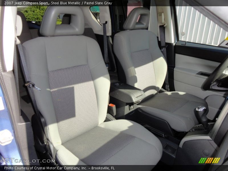 Steel Blue Metallic / Pastel Slate Gray 2007 Jeep Compass Sport