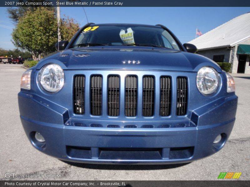 Steel Blue Metallic / Pastel Slate Gray 2007 Jeep Compass Sport