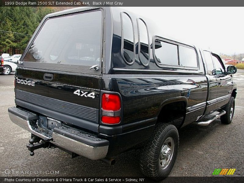 Black / Mist Gray 1999 Dodge Ram 2500 SLT Extended Cab 4x4