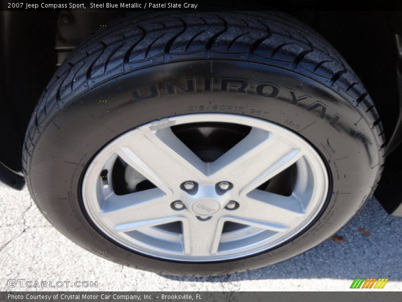 Steel Blue Metallic / Pastel Slate Gray 2007 Jeep Compass Sport