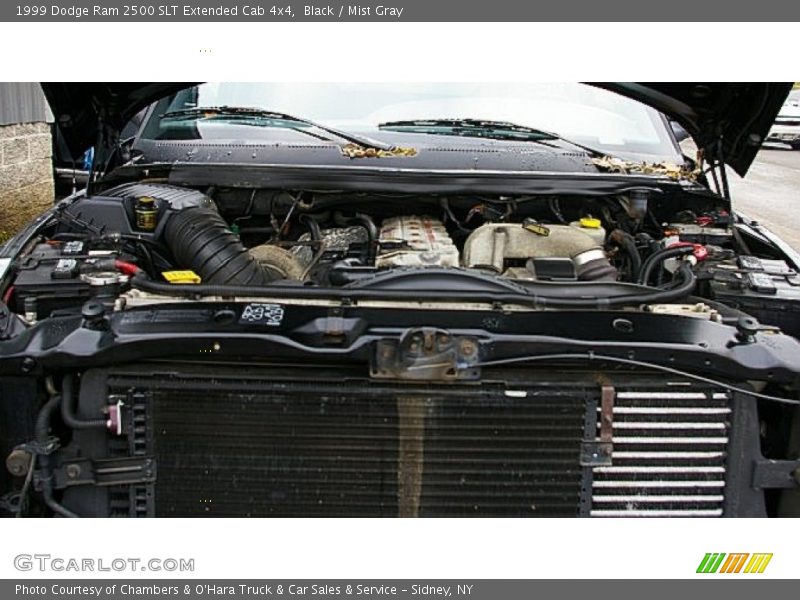 Black / Mist Gray 1999 Dodge Ram 2500 SLT Extended Cab 4x4