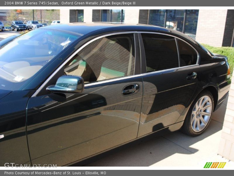 Oxford Green Metallic / Dark Beige/Beige III 2004 BMW 7 Series 745i Sedan