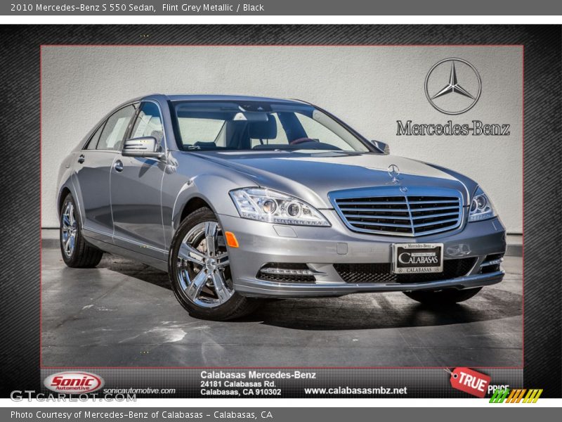 Flint Grey Metallic / Black 2010 Mercedes-Benz S 550 Sedan