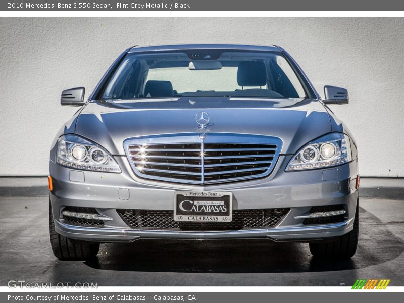 Flint Grey Metallic / Black 2010 Mercedes-Benz S 550 Sedan