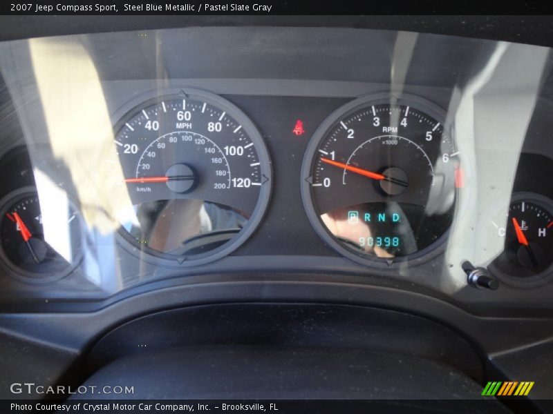 Steel Blue Metallic / Pastel Slate Gray 2007 Jeep Compass Sport