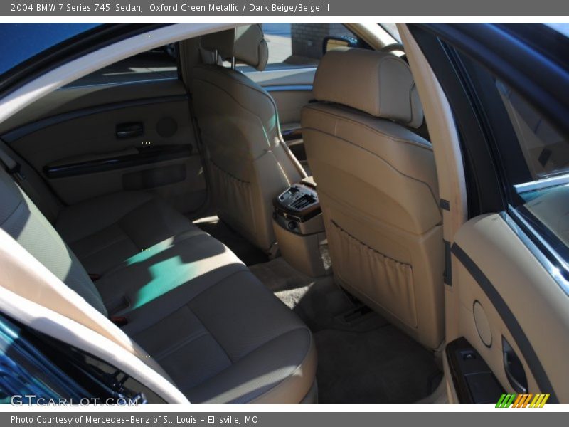 Oxford Green Metallic / Dark Beige/Beige III 2004 BMW 7 Series 745i Sedan