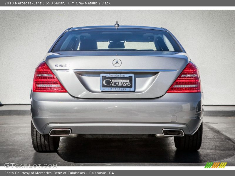 Flint Grey Metallic / Black 2010 Mercedes-Benz S 550 Sedan