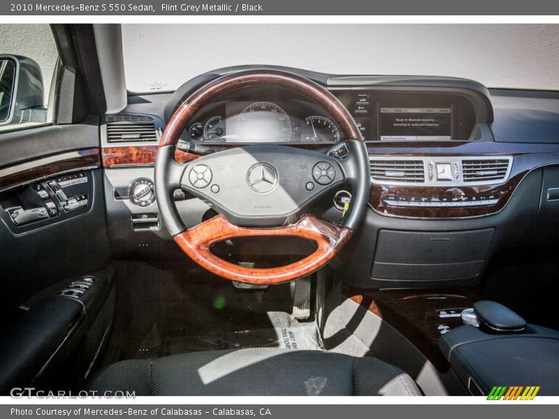Flint Grey Metallic / Black 2010 Mercedes-Benz S 550 Sedan