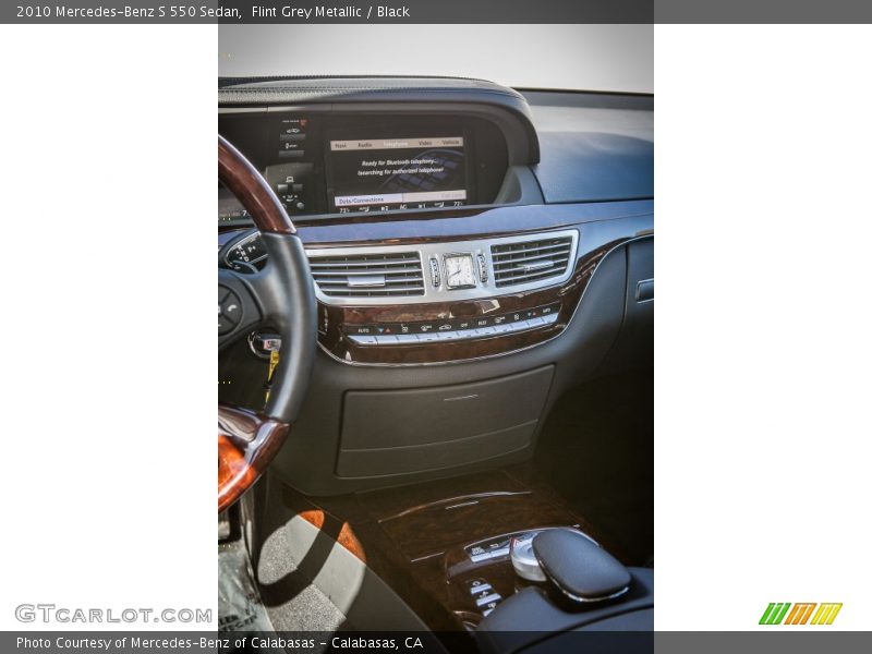 Flint Grey Metallic / Black 2010 Mercedes-Benz S 550 Sedan