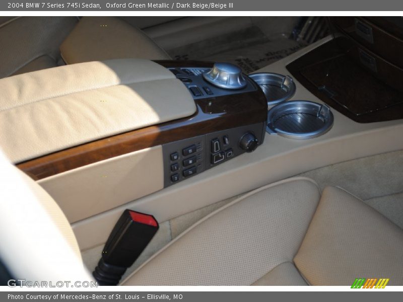 Oxford Green Metallic / Dark Beige/Beige III 2004 BMW 7 Series 745i Sedan
