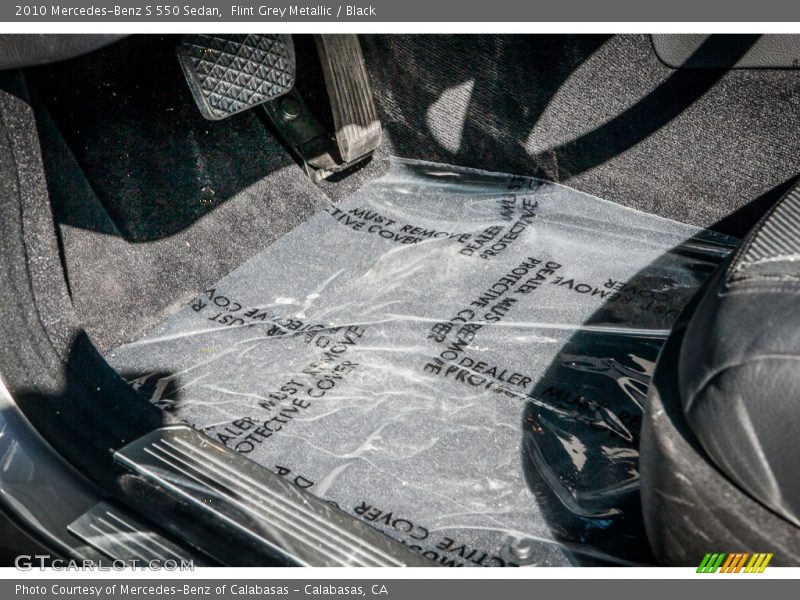 Flint Grey Metallic / Black 2010 Mercedes-Benz S 550 Sedan