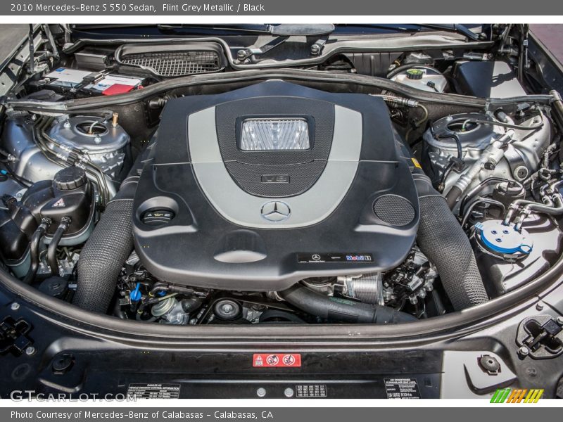 Flint Grey Metallic / Black 2010 Mercedes-Benz S 550 Sedan