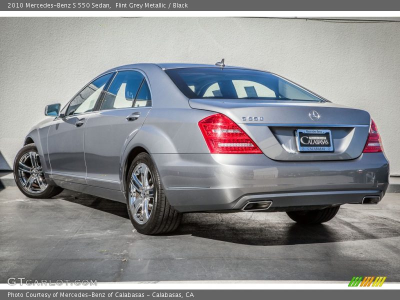 Flint Grey Metallic / Black 2010 Mercedes-Benz S 550 Sedan
