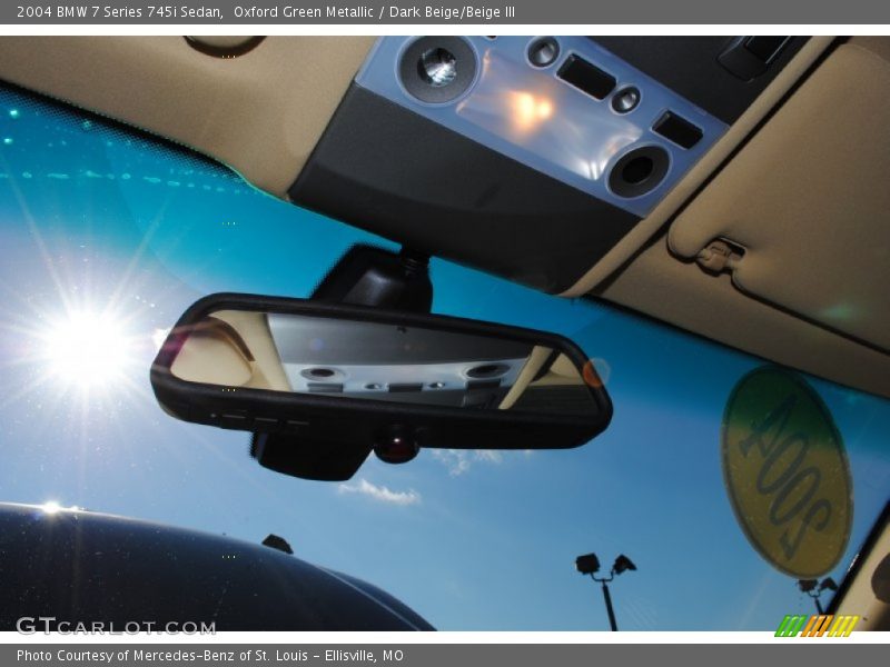 Oxford Green Metallic / Dark Beige/Beige III 2004 BMW 7 Series 745i Sedan