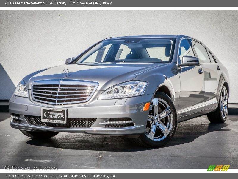 Flint Grey Metallic / Black 2010 Mercedes-Benz S 550 Sedan