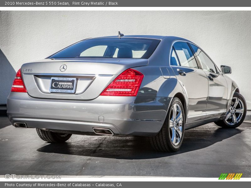 Flint Grey Metallic / Black 2010 Mercedes-Benz S 550 Sedan