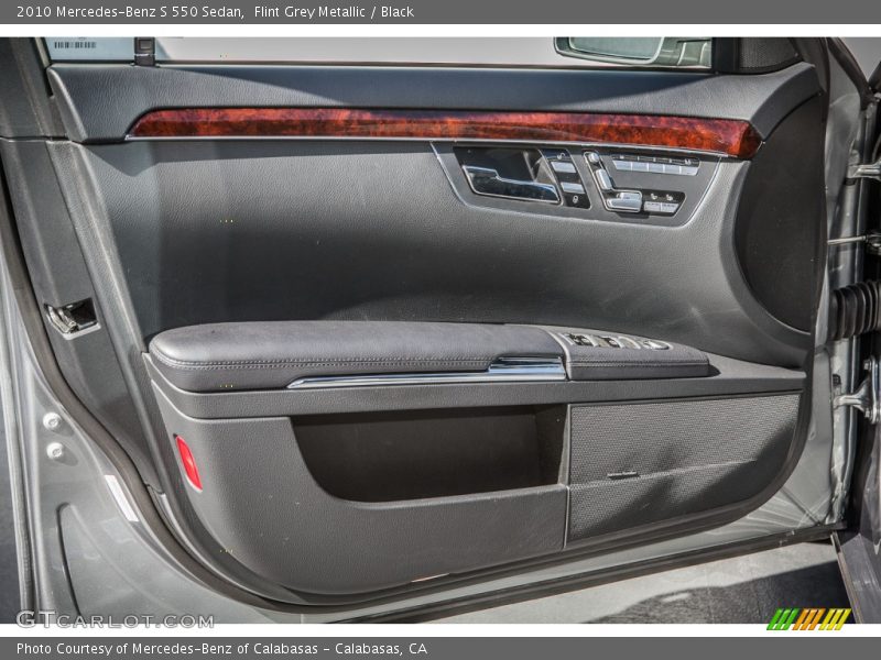 Flint Grey Metallic / Black 2010 Mercedes-Benz S 550 Sedan