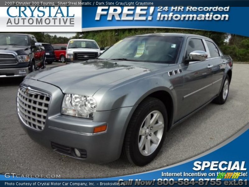 Silver Steel Metallic / Dark Slate Gray/Light Graystone 2007 Chrysler 300 Touring