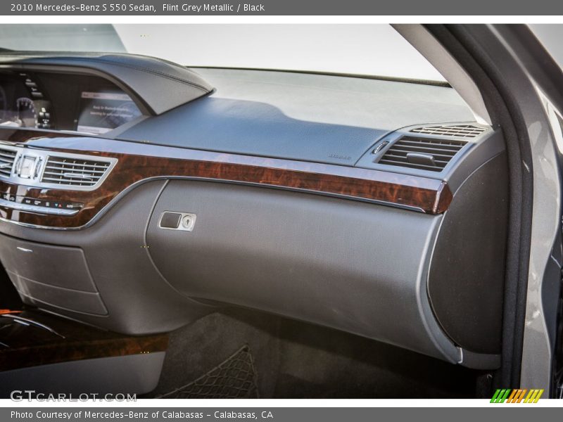 Flint Grey Metallic / Black 2010 Mercedes-Benz S 550 Sedan