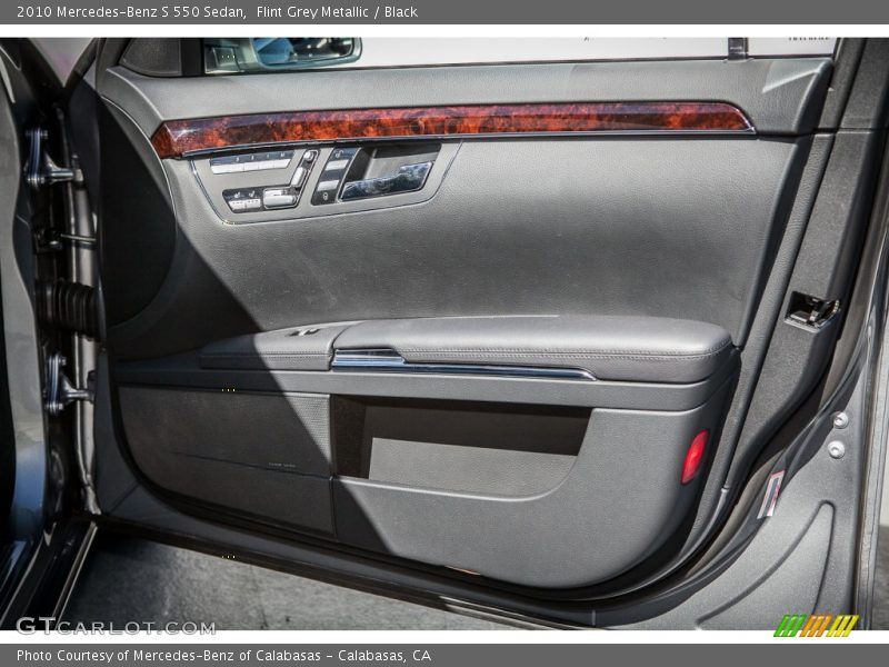 Flint Grey Metallic / Black 2010 Mercedes-Benz S 550 Sedan
