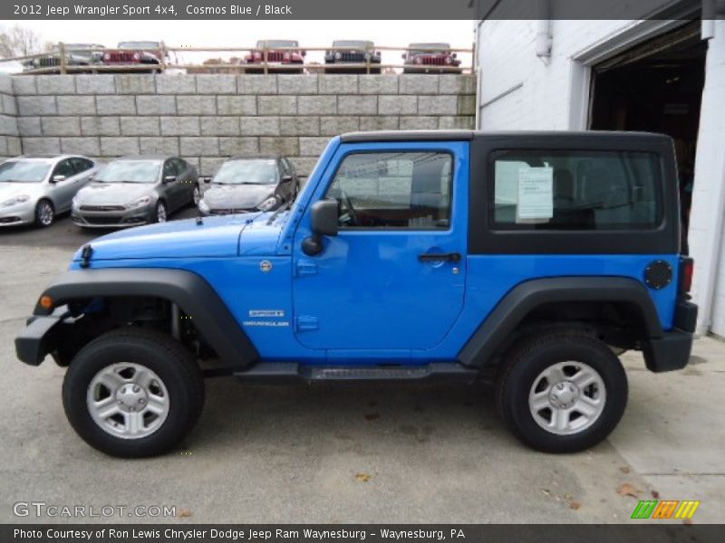 Cosmos Blue / Black 2012 Jeep Wrangler Sport 4x4