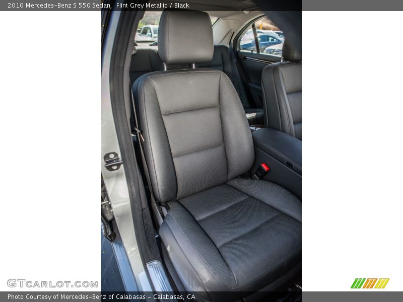 Flint Grey Metallic / Black 2010 Mercedes-Benz S 550 Sedan
