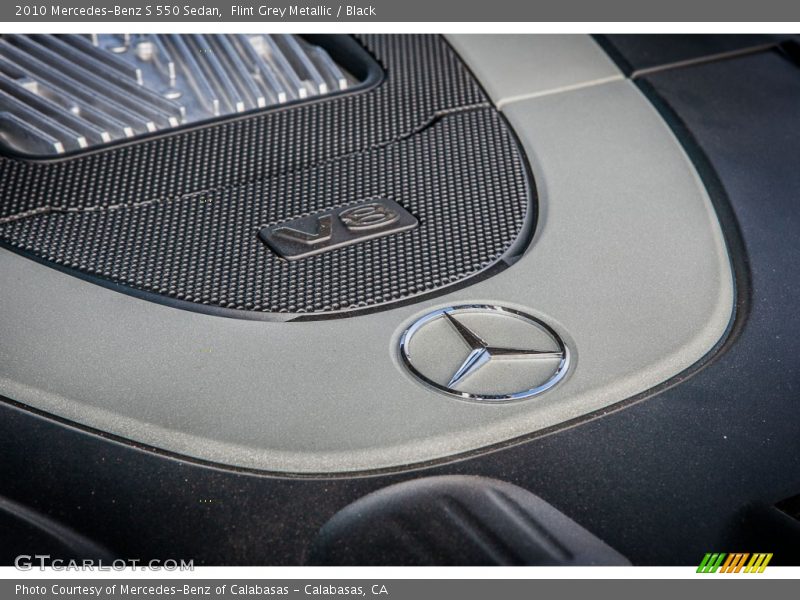 Flint Grey Metallic / Black 2010 Mercedes-Benz S 550 Sedan